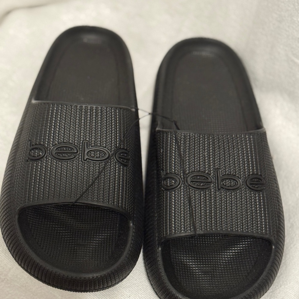 New: Bebe Black Sandals (#23)
